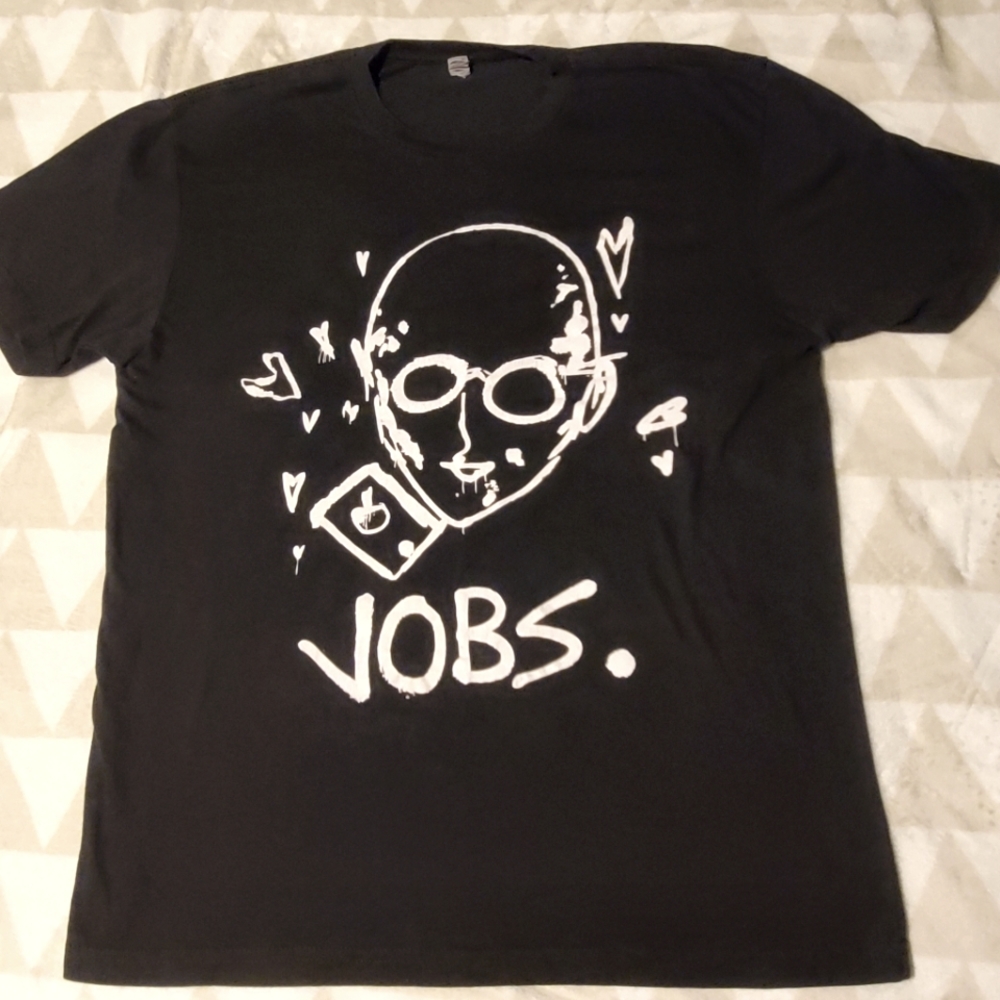 Steve Jobs tshirt, Black, Size Medium, UNISEX